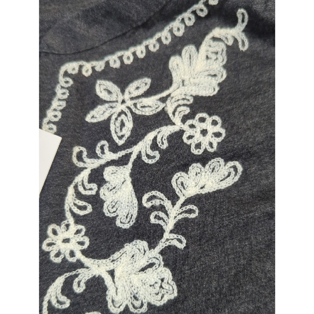 J. Jill NWT Embroidered Button Front Top Long Sleeve Size L Boho - Picture 5 of 10